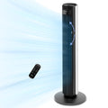 LEVOIT Classic 36 inch Tower Fan for Bedroom, 25ft/s Airflow Standing Fan that Blows Cold Air for Home, 90° Oscillation, Quiet 28dB, Remote, 12H Timer, 5 Speeds, 4 Modes with Smart Sensor, Black