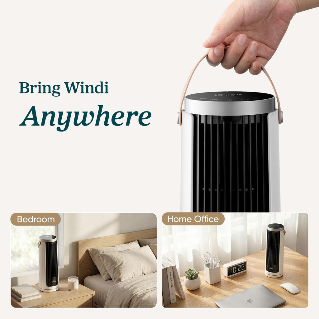 LEVOIT Classic 36 inch Tower Fan for Bedroom, 25ft/s Airflow Standing Fan that Blows Cold Air for Home, 90° Oscillation, Quiet 28dB, Remote, 12H Timer, 5 Speeds, 4 Modes with Smart Sensor, Black